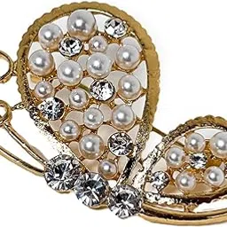 Butterfly-Inspired Saree Pin – Elegant Gold-Tone Metal with Intricate Design-image-82