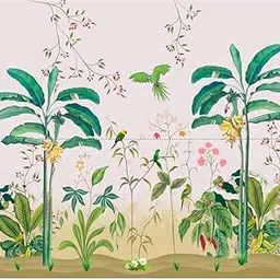 Wedding Backdrop Banana Trees Backdrop Cloth, Pooja backdrops Decoration, Traditional Backdrops (8x8 feet) Backdrop Cloth for Decoration Pooja Diwali-picture-35