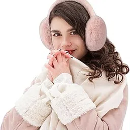 Tomorrow Winter earmuffs For Girls | Faux fur earmuffs | Fluffy ear muffs | Cozy earmuffs for winter | Adjustable earmuffs | Ear warmers for outdoor sports | Foldable earmuffs-image-39