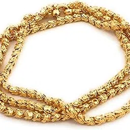 30 Inch Long One Gram Gold Plated Mangalya Chain (Thali) Dashavataram Design - 100% Damage Free and Long Lasting Polish for Women-image-5