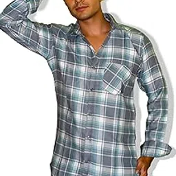 Rukhi Men Textured Check Regular Fit Casual Shirt-picture-44