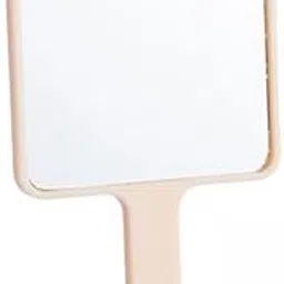 STYLEHEAVEN 5xHandheld Mirror with Handle Small Makeup Mirror for Girlfriend Bedroom Girls Light Yellow-picture-33