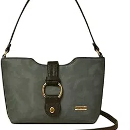 Trendy Black Tote Bag for Women – PU Leather Shoulder Bag with Metal Ring Design-picture-55