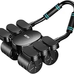 Abs Machine Gym Use Abdominal Core Strength Training 4 Wheel Abdominal Roller Black | Fitness Equipment & Gear | Abdominal Exercisers | 1 Abdominal Roller Wheel-picture-11