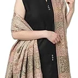 weavers villa Women's Poly Wool Woven Star Motifs Shawls, Wraps (40" X 80")-picture-37