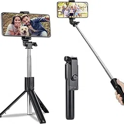 Portable Selfie Stick Tripod with Wireless Remote, 3 in 1 Extendable Selfie Stick Phone Holder for 13/12/12 Pro/12 Pro Max/11/11 Pro/X/XR/XS/8/7/6S,Android All Smartphone-picture-12