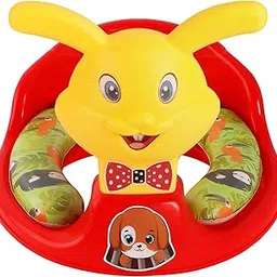 Zerya Kids Toilet Trainer Baby Potty Seat With Rabbit Handle And Back Support Toilet Seat For Girls & Boys (Red)-image-27