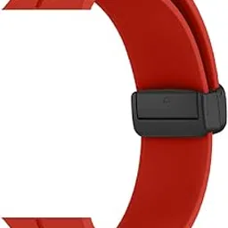 GADGET GEAR Silicone Band Compatible with Apple iWatch, Magnetic Clasp Adjustable Strap Compatible for iWatch Size 42/44/45/49mm.-picture-27