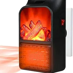 Tnglov Flame Heater Turbo Wall-Outlet 800 W | Plug-In Ceramic Compact Electric with Adjustable Thermostat & Whisper Quiet Operation | Space-Saving Plug-in-Heater for Small Rooms-picture-10