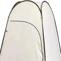 MERISHOPP Camping Popup Toilet Tent Foldable Ensuite Privacy for Picnic Hiking Outdoor | Camping Gear | Heavy-Duty Tent Stakes & Guy Lines Set-image-5