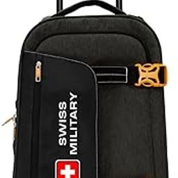 swiss military Honey 45L Charcoal Grey Soft Cabin Luggage Trolley Bag, Unique Design, Silent Glide 2-Wheel System, Quick Access Pockets, Separate Wet Pouch, Durable Base, Lightweight Travel Suitcase-picture-3