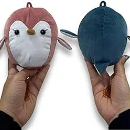 Penguin Plushie Keychain Couple Combo - Set of 2 (Blue & Pink) - 14 cm - Handcrafted by Mithilalalalala-picture-11