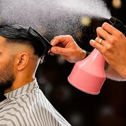 SS GOLD Salon Hair Spray Bottle- Fine Mist Refillable Sprayer for Hair Styling, Watering Plants, Cleaning & DIY Hair Treatments| Professional Plastic Water Spritz Bottle for Salon & Home Use 700ml-picture-39