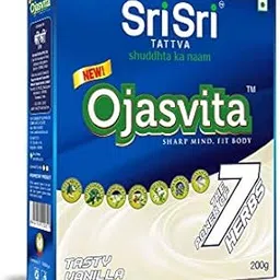Sri Sri TATTVA shuddhta ka naam Ojasvita Vanilla Box Refill - Drink Mix for Sharp Mind & Healthy Body - 200gm (Pack of 3)-image-11