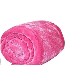 Fancy Walas MFI Soft Double Bed Blanket Mink Blanket for Heavy Winter Ac Solid Double Bed Blanket Super Soft Light Winter Blanket Travel Mink Blanket (Pink), Lightweight-picture-22