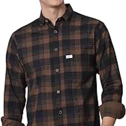 majestic man Comfort Cotton Slim Fit Checked Casual Shirt for Men-picture-38