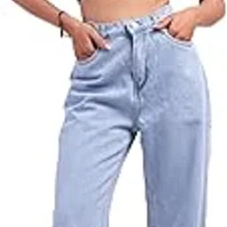 high buy with device of hb HIGH BUY Women's Wide Leg Jeans, Loose Fit Jeans, Slouchy Jeans, Relaxed Denim Jeans, Balloon Fit Jeans for Girl's-picture-28