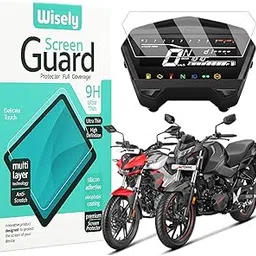 Wisely Premium Screen Guard for HERO XTREME 125R & 160R 4V (2024) Bike - TFT Display Digital Meter Protector - HD Clear, Full Cover - Easy Installation Kit - Instrument Cluster Accessories-picture-12