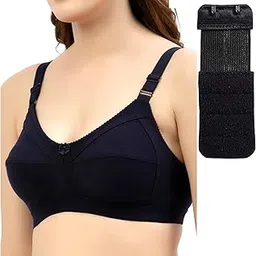 eleg & stilance Women's Full Coverage Non-Padded Wire-Free Shaper Bra | Seamless Stretchable Cotton Bra with Adjustable Straps for Everyday Comfort-picture-54