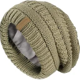adorazone Thick Fleece Lined Woolen Cap with Neck Muffler/Neck Warmer for Men & Women (Free Size)-picture-49