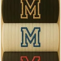 british infinity Alphabet Initial Ankle Socks Pack of 3 for Women & Girls | Cotton Blend Casual Crew Socks in Black, Beige & Brown | Soft, Stretchable & Stylish Everyday Comfort Wear-picture-18