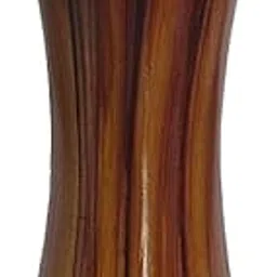 Artificial Red Cherry Blossom Flowers with Decorative Brown Wooden Vase-picture-52