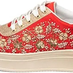 rettrose The Clarisse Luxury Crimson Royale Embellished Trainer-picture-11