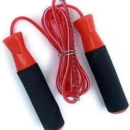 SJuli Adjustable Skipping Rope with Foam Handle Durable Jump Rope for Men & Women | Perfect for Exercise, Gym, Sports & Fitness (Red)-picture-20