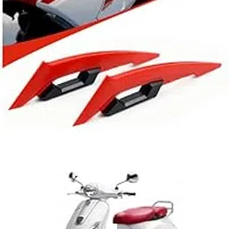 LOVMOTO Universal Aerodynamic Wing Spoiler Helmet Fairing 2 Pieces Motorcycle Winglets Motorcycle Front Side Spoiler Aerodynamic Wing Kit Red Comfortable with Eleg-ante-picture-42