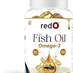 Omega 3 Fish Oil (60 Softgel capsules) | 1000mg Micro Filter Fish Oil (EPA 180mg & DHA 120mg) | For Heart, Skin & Brain Health | No Fishy Burps-picture-28