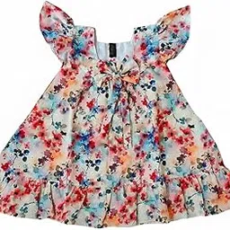zyvora Girls Frock |Hakkoba Cotton Dress for Kids | Comfortable & Stylish Casual Wear | Outfit for Girls | Summer Fashion Clothing-picture-49