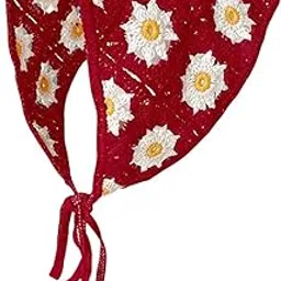 kalamkarix Crochet Headband for Women, Crochet Headband, Bandanas for Women, Stylish Head Scarf, Floral Bandana Scarf for All Occasions-picture-42