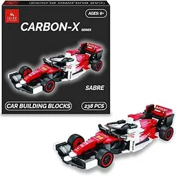 Racing Car Building Blocks | 225+ Pieces Toy Car Construction Set for 6+ Years Girls, Boys & Adults | Build & Collect 8 Unique Racing Cars | Screen-Free Toy (Sabre)-picture-14