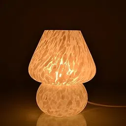 DECENT GLASS Mushroom Lamp in Murano Glass • Bedside lamp • Table Lamp • Made in India• Home Decor (Big)-picture-13