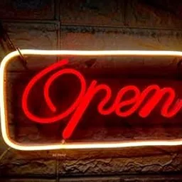 Wall Mitra Open Neon Sign, Neon Bar Sign, Neon Signs Lights, Open Logo Shop, Business Store Sign, for Restaurant Shop Door Sign Decorate(12X8) Red-image-3