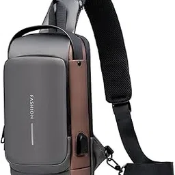arura (label) Multifunction Anti-theft Shoulder Bag Crossbody Bag Travel Sling Bag with USB Port and Code Lock Messenger Backpack Chest Bag for Male Female-picture-17