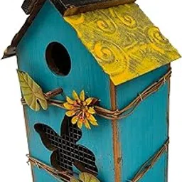 SECRET DESIRE Hanging Bird House Outside Garden Decoration for Patio Bird Lovers Gift Blue|Home Improvement|Plumbing & Fixtures|Other Home Plumbing & Fixtures-picture-13