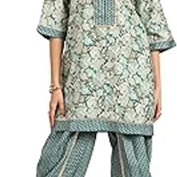 libas Womens Printed Silk Blend A-Line Kurta With Dhoti Pant-picture-39