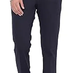 cantabil Men Navy Blue Regular Fit Formal Trouser (MTRF00011-NAVY)-picture-23