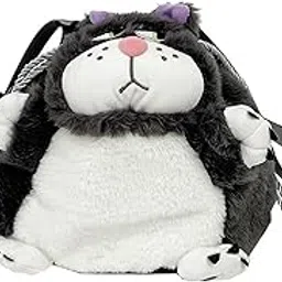 Indusoire Cat Plushie, Cute Cat Dolls Soft Toys, Fashionable Soft Toy for Women, Adjustable Crossbody Soft Toy, Holiday Party Dating Accessory, 25cm/9.84in x 18cm/7.1in image 1