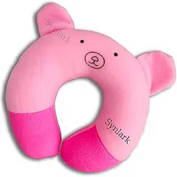 New Born Baby Soft Neck Support Pillow for Head Shaping Baby (0-18 Month) (Pink-Neck Pillow)-picture-29