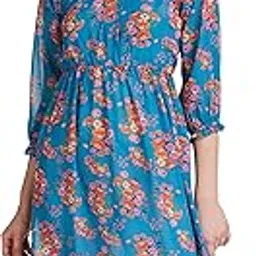 amazon brand - eden & ivy Women's Georgette Fit & Flare One Piece Midi Length Tiered Dress (with Lining)-picture-54