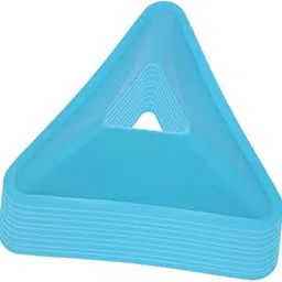 MERISHOPP 10Pcs Soccer Triangle Training Cones Garden Flexible Agility Soccer Training Blue|Sporting Goods|Team Sports|Soccer|Training Aids-image-20