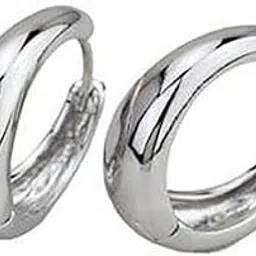 vr creatives Silver Salman Khan Look Kaju Bali, Hoop Earrings for Boys & Men-picture-55