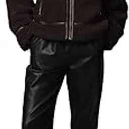 only Women Self Design Fur Stand Collar Puffer Jacket-picture-39