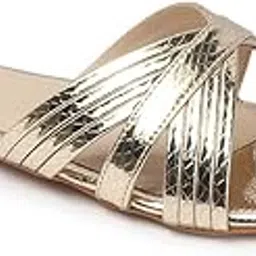 Women's Comfortable Sparkling Multi-Strap Flat Sandals-image-57