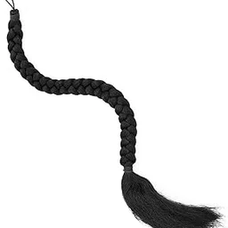 GuruEmbellish Stylish Hair Parandi Hair Extenshion for Festives Braid Extension 24 Inches (Black)-picture-29