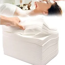 20 Pieces Disposable Bedsheets, Non-Woven Spa Massage Bed Sheets - Table Top Cover Sheets Breathable Sanitry Mats Travel, Hospital, Hotel, Salon Sheets 31 * 67 Inch - White-picture-30