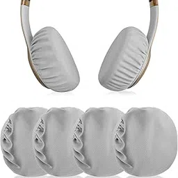Geekria 2 Pairs Flex Fabric Headphones Ear Covers - Product Safety Certified - Washable & Stretchable Earcup Protectors for On-Ear Headsets, Sweat Pads for Gym, Meeting (Size S/Grey)-picture-17