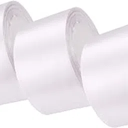 Aakriti 1.5 inch Wide Single Face Satin Polyester Ribbon, 75 Meter (3 Rolls, 25 Meter), White, Perfect for Wedding, Handmade Bows, Gift Wrapping, Party Decoration, Sewing, Special Occasions-picture-62